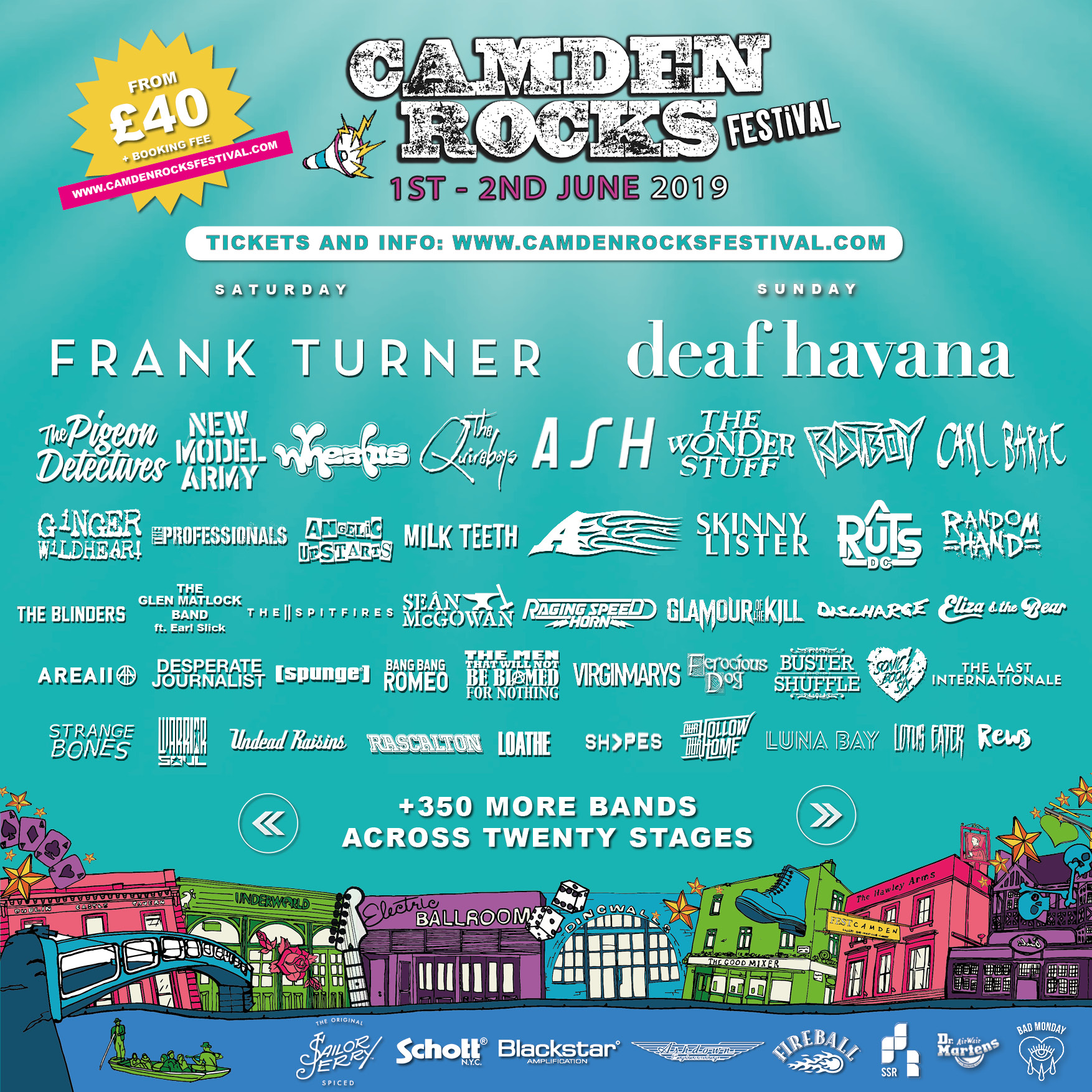 Previous Line Ups Camden Rocks Festival